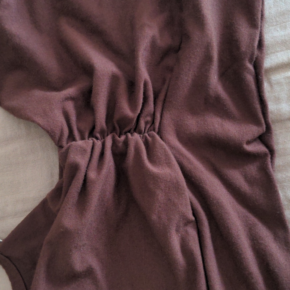 Elegant Brown Ruched Bralette - Picture 8 of 13